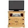 Idimex - Meuble tv salsa l 85 cm en bois massif avec 2 portes - Finition laquée