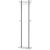 Idimex Portant à vêtements TARIS penderie sur pied porte-manteaux couleur aluminium