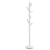 Idimex Porte-manteaux ZENO portant à vêtements sur pied en forme d'arbre avec 6 crochets sur différentes hauteurs, en métal laqué blanc