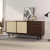 IDIMEX Buffet simona l 175 cm en bois massif - coloris noyer