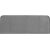 Idimex Tête de lit NOVARE 160, En tissu rembourré, Fixation murale Design arrondi moderne, Pour lit 160 cm ou moins, Gris