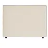 Idimex Tête de lit ANISA 90 rembourrée, En tissu polyester pour lit 90 cm, Sur pieds en plastique, Écru