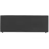Idimex Tête de lit KLAO 160 rembourrée, En tissu polyester pour lit 160 cm, Sur pieds en plastique, Noir