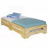 Idimex Lot de 2 lits superposables RONNY 90 x 200 cm couchage supplémentaire fonctionnel en pin massif vernis naturel