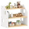 Idimex Etagère enfant 3 étagères en bois massif, naturel/blanc