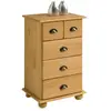 Idimex Commode COLMAR chiffonnier apothicaire rangement avec 4 tiroirs en pin massif finition teintée/cirée