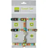 Lot HUNTER : harnais + laisse pour chat et chiot - multicolore