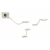 Kerbl Mur d'escalade pour chats Mount Everest Bois Beige