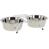 KERBL Gamelle double avec support - 2x 1800 ml - Pour chien et chat