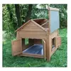 KERBL Abri bois pour poules et lapins - 105x100x108cm
