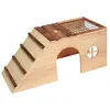 Kerbl Abri pour Rongeurs avec Rampe Nature 48x22x20 cm