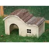 Kerbl Maison pour Rongeurs avec Toit Galbé Nature 40x25x25 cm