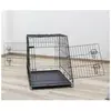 Kerbl Cage de transport métal pliante pour chiens et chats avec pan incliné