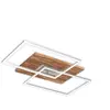 Elobra Plafonnier LED Atacama S, chêne/métal, bois