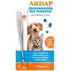 1 Pince à tiques en inox Ardap avec pincette - pour chien