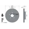 Disque de frein TEXTAR 92232703 avant, ventilé, 1 pièce
