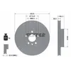 Disque de frein TEXTAR 92109905 avant, ventilé, à haute teneur en carbone, 1 pièce