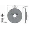 Disque de frein TEXTAR 92256803 avant, ventilé, 1 pièce