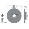 Disque de frein TEXTAR 92282705 avant, ventilé, à haute teneur en carb...