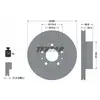 Disque de frein TEXTAR 92305203 avant, ventilé, 1 pièce