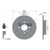 Disque de frein TEXTAR 92303603 arrière, plein, 1 pièce