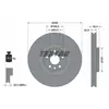 Disque de frein TEXTAR 92301805 avant, ventilé, à haute teneur en carbone, 1 pièce