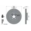 Disque de frein TEXTAR 92278605 avant, ventilé, à haute teneur en carb...