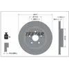Disque de frein TEXTAR 92343103 arrière, ventilé, 1 pièce