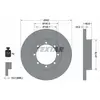 Disque de frein TEXTAR 92230803 arrière, plein, 1 pièce