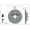 Disque de frein TEXTAR 92344803 avant, ventilé, 1 pièce