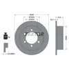 Disque de frein TEXTAR 92138500 arrière, plein, 1 pièce