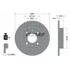 Disque de frein TEXTAR 92104300 arrière, plein, 1 pièce