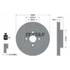 Disque de frein TEXTAR 92103100 avant, ventilé, 1 pièce