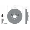 Disque de frein TEXTAR 92110500 avant, ventilé, 1 pièce