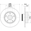 Disque de frein PRO 8DD 355 123-251 Hella Pagid GmbH 8DD355123251
