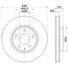 Disque de frein PRO 8DD 355 126-981 Hella Pagid GmbH 8DD355126981