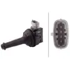 Bobine d'allumage, 12 V HELLA, par ex. pour Volvo, Ford