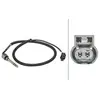 HELLA 6PT 358 181-411 Capteur, température des gaz - 2pôle - vissé - Câble: 640mm