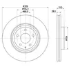 Disque de frein PRO 8DD 355 132-691 Hella Pagid GmbH 8DD355132691