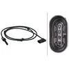HELLA 6PU 012 679-451 Capteur, vitesse de roue - 4pôle - Essieu avant - Câble: 1485mm