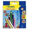 LYRA Étui de 12 crayons de couleur aquarelable TRIPLE ONE