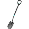Gardena Bêche à bord pointu ErgoLine - Acier trempé - Bord droit