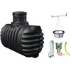 Garantia Récupérateur d'eau à enterrer - Noir - 2650L - CONFORT 4RAIN  