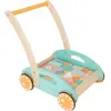 Small Foot voiture de course junior 36 cm bois/acier bleu/orange
