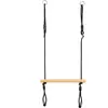 small foot® Balançoire trapèze enfant anneaux de gymnastique Black Line bois