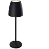 Megatron Tavola lampe à poser LED rechargeable, noir
