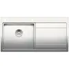 Blanco Divon II - Évier, 100x51 cm,avec égouttoir et commande excentrique , inox 521659