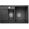 Blanco - Evier Metra 6S Compact Silgranit - anthracite - Vidage : Automatique