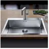 Blanco 523394 CLARON 700-IF/A Évier de Cuisine Inoxydable, Acier durinox, 700mm