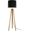 HerzBlut Anni lampadaire, chêne huilé/noir